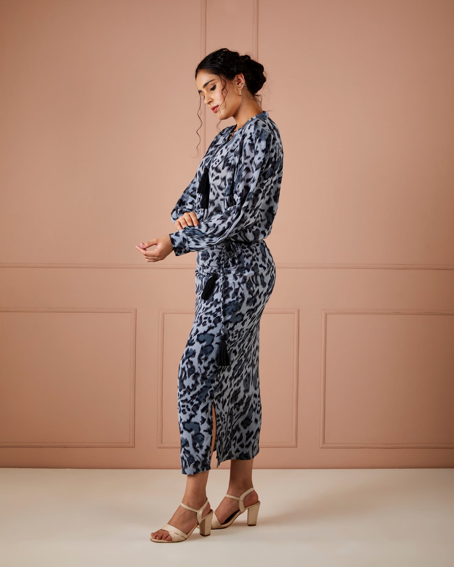 Midnight Panther Top and Skirt